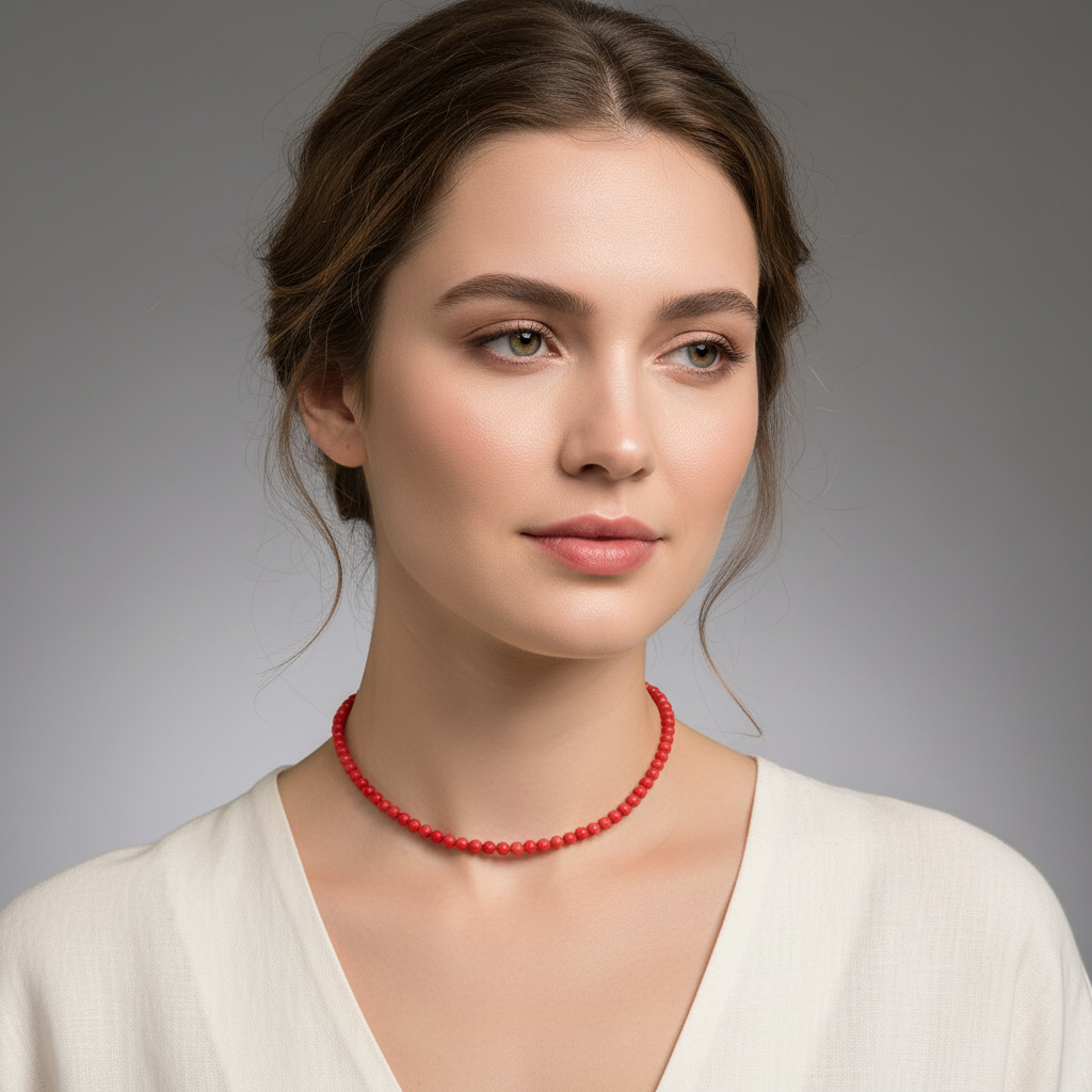 Collier Velours Rouge