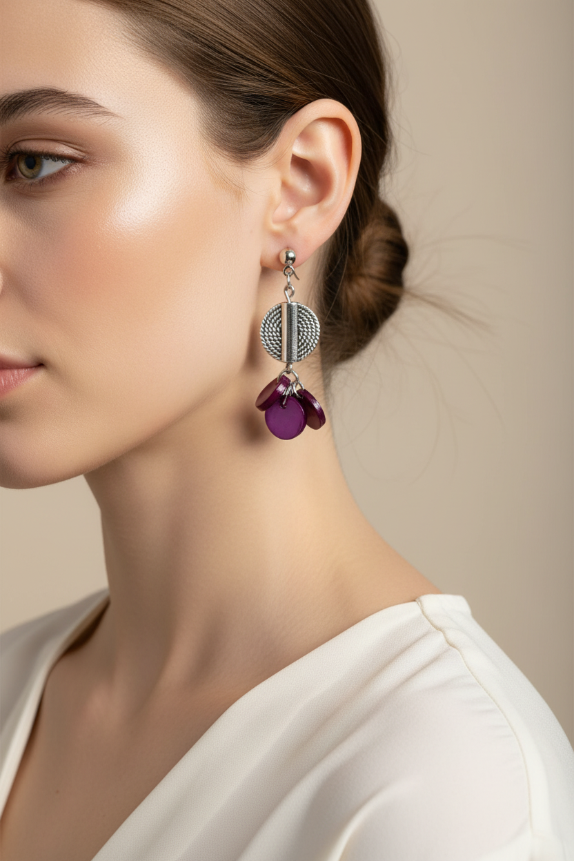 Boucles d'Oreilles Pétale