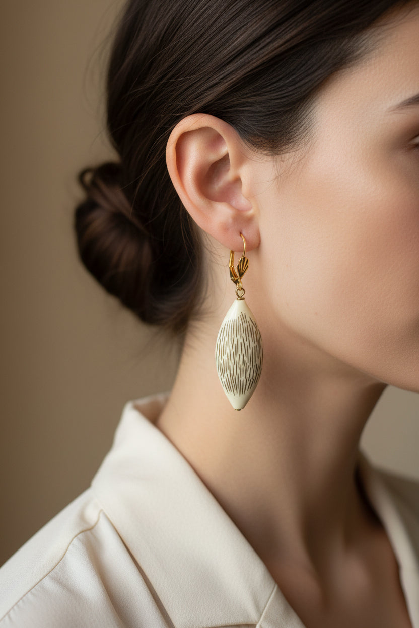 Boucles d'Oreilles La Blanche