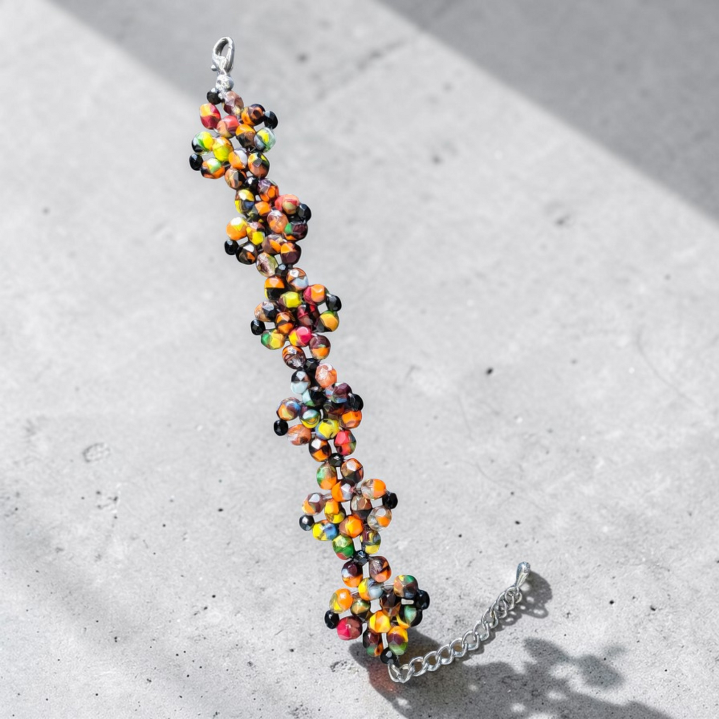 Bracelet Tissé Multicolore Festif