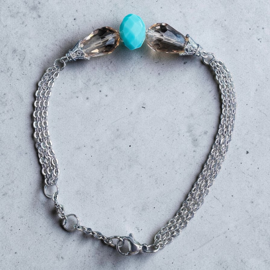 Bracelet Turquoise & Cristal