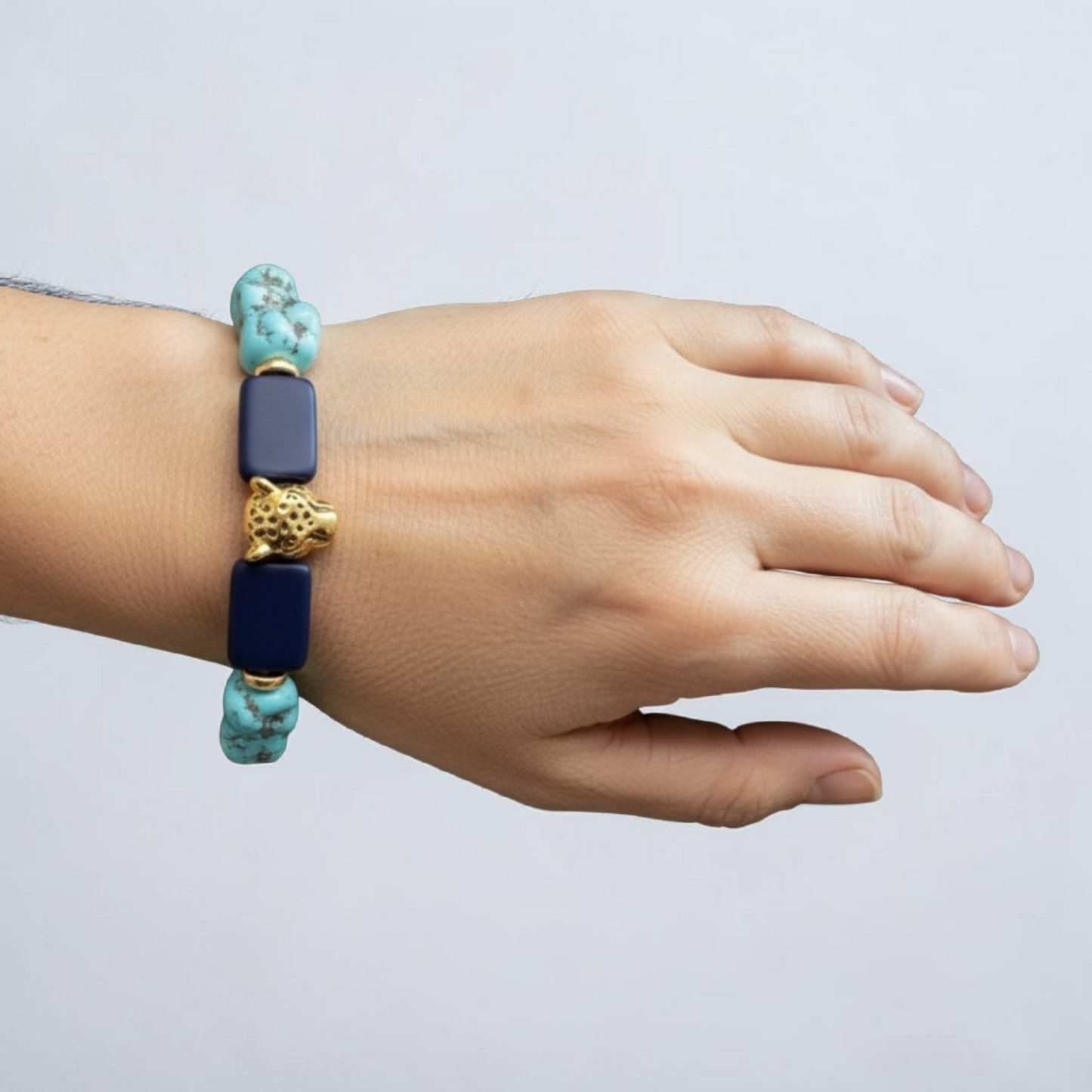 Bracelet Léopard Turquoise