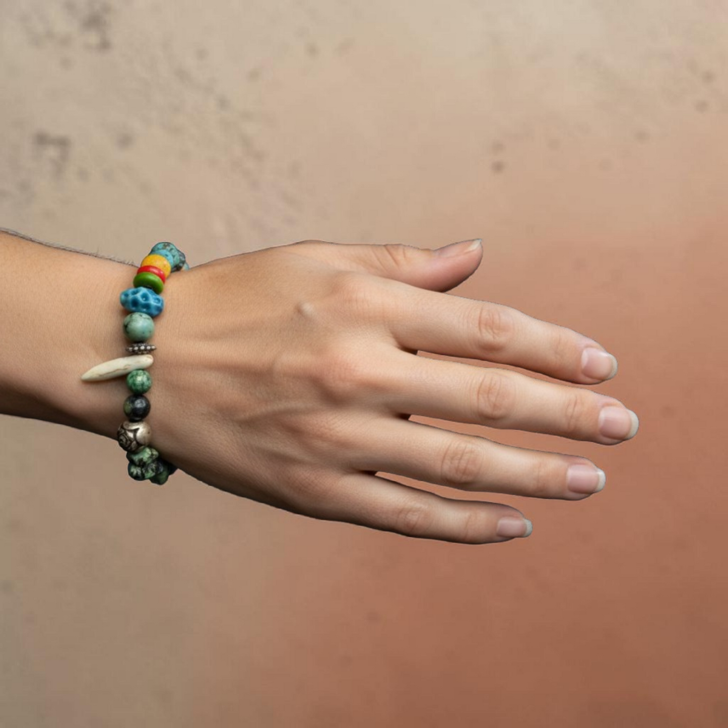 Bracelet Collector Multicolore Turquoise & Argent